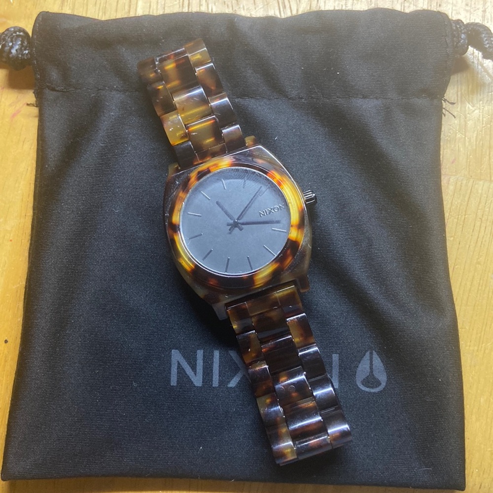 Nixon Tortoise Time Teller Acetate Watch